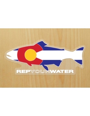 RepYourWater Colorado Flag Sticker in Multi